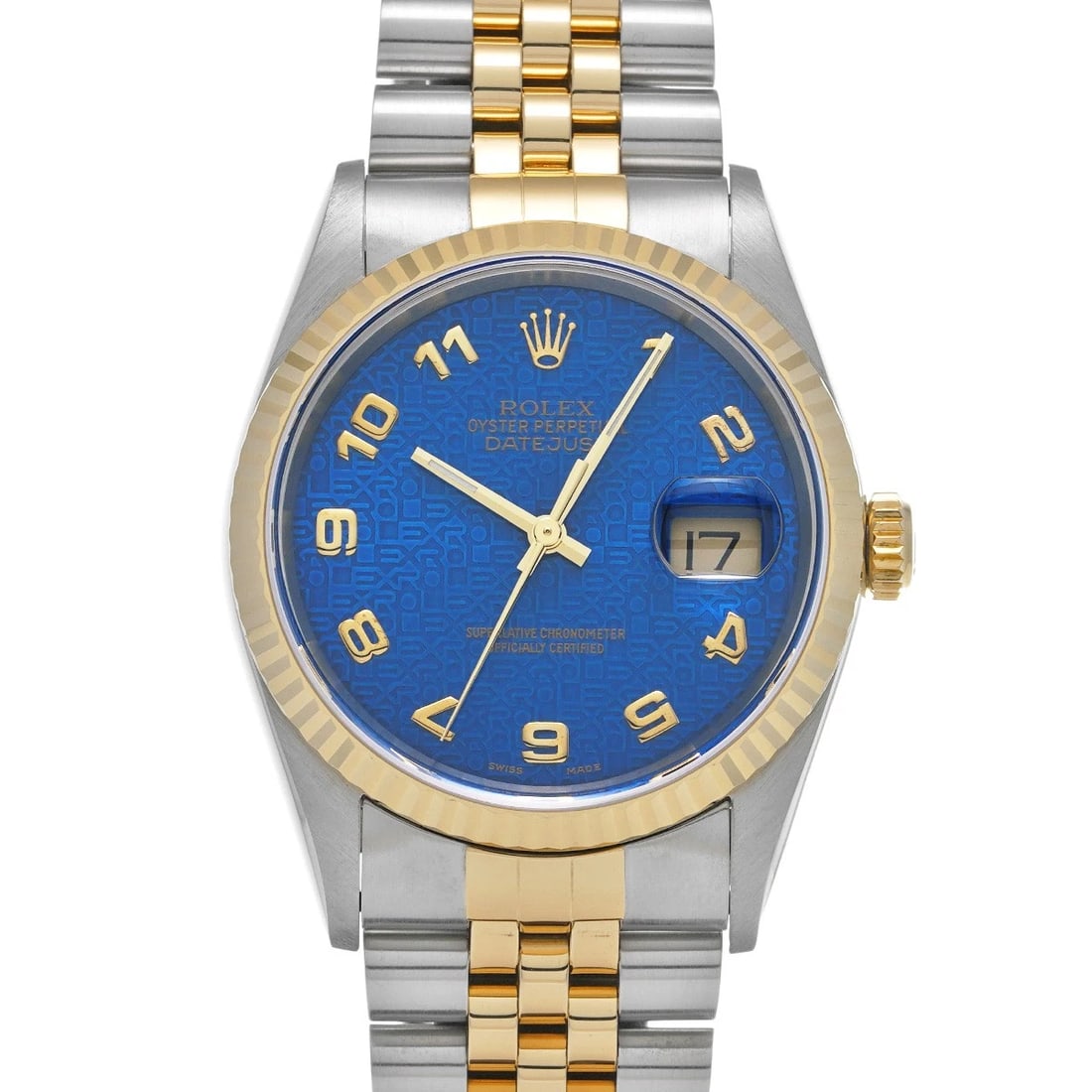 ROLEX DATEJUST BLUE COMPUTER WATCH (1 of 4)