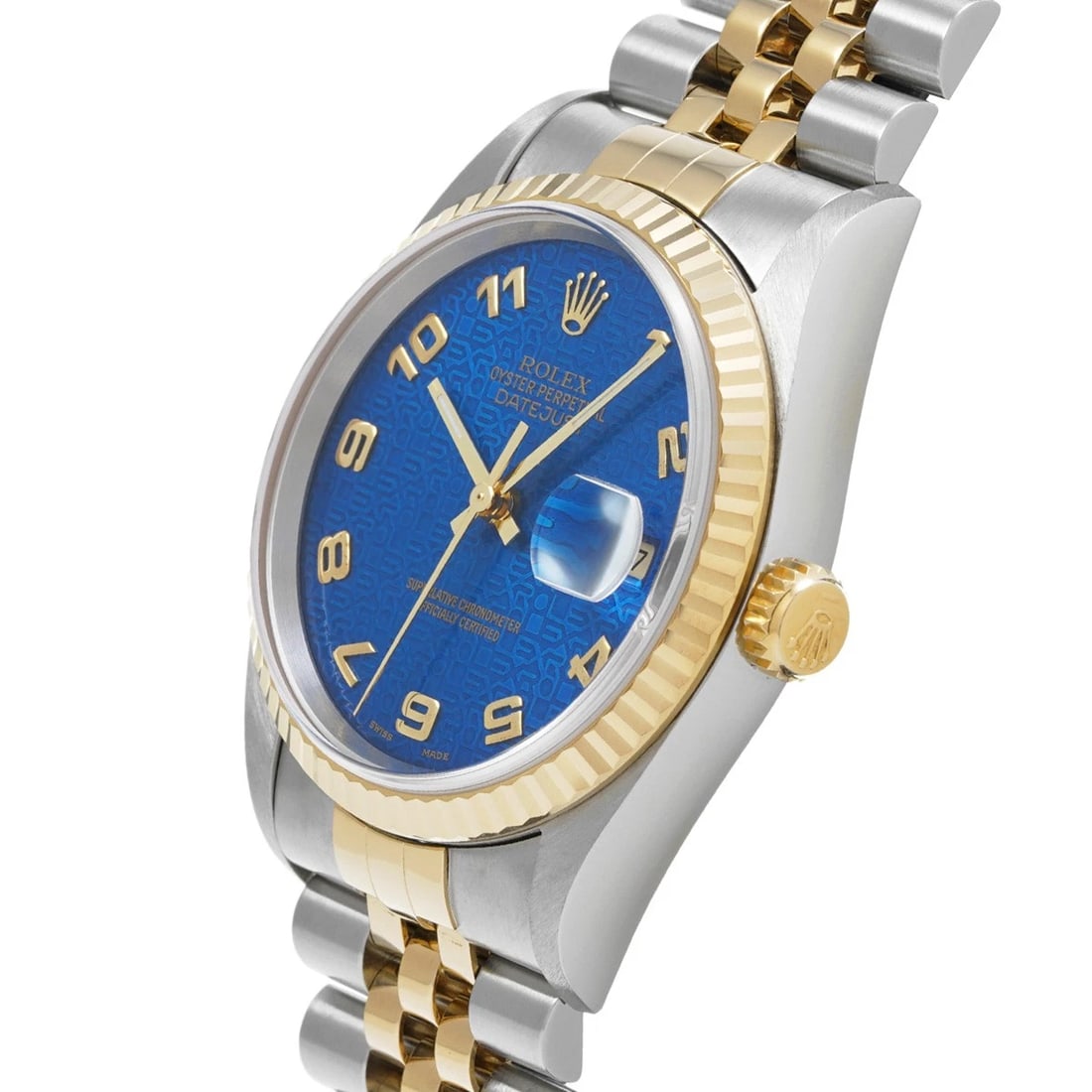 ROLEX DATEJUST BLUE COMPUTER WATCH - 2