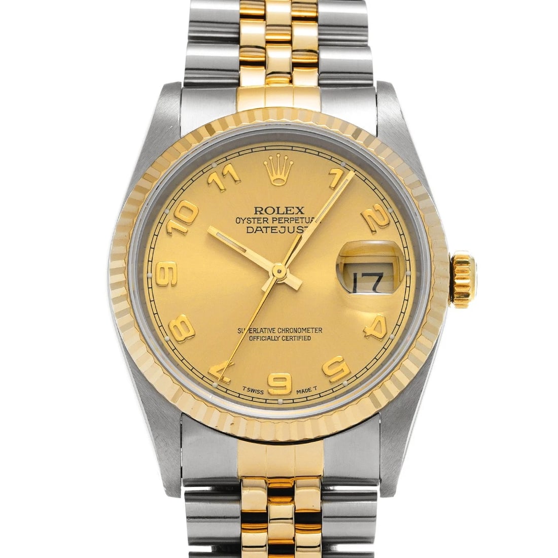 ROLEX DATEJUST CHAMPAGNE WATCH (1 of 4)