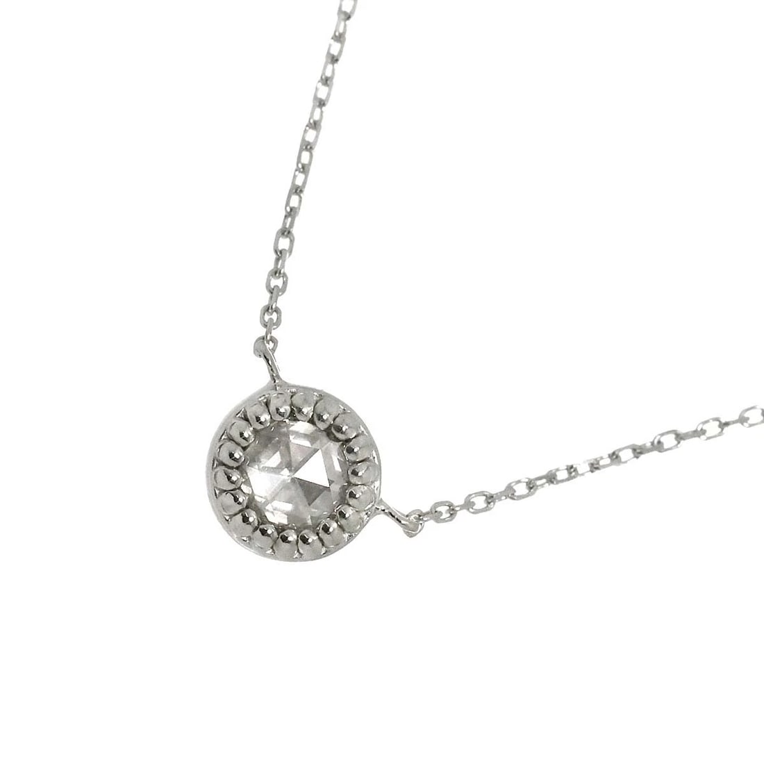 PONTE VECCHIO DIAMOND NECKLACE 18K WHITE GOLD 750: Ponte Vecchio Diamond Necklace 18K White Gold 750 Brand: Ponte Vecchio Type: Necklace Material: 18K White Gold Main Stone Natural Color: White Gold Size: internal circumference of the chain:15.7in