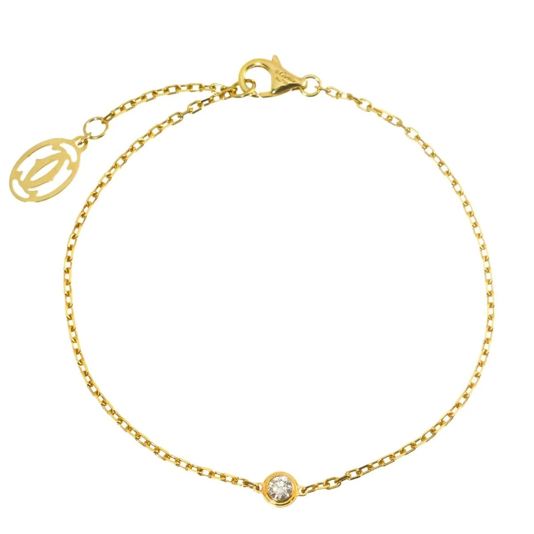 CARTIER D AMOUR DIAMOND BRACELET SM 18K: Cartier d Amour Diamond Bracelet SM 18K Brand: Cartier Type: Bracelet Material: 18K Yellow Gold Main Stone Natural Color: Yellow Gold Size: Inner circumference.6.9inch to 6.1inch
