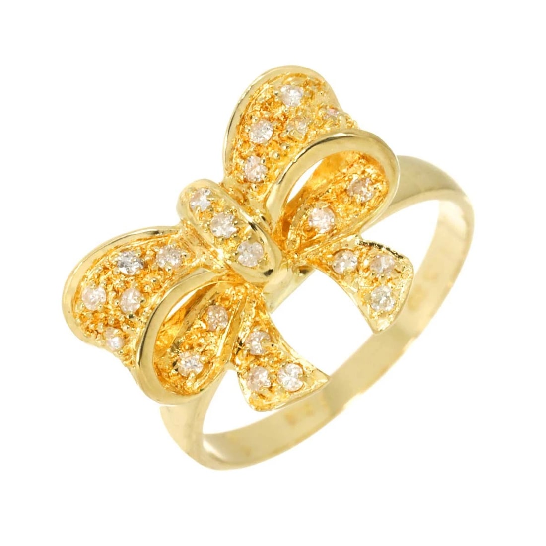 DIAMOND RING 18K YG YELLOW GOLD 750: Diamond Ring 18K YG Yellow Gold 750 Brand: Unbranded Type: Ring Material: 18K Yellow Gold Main Stone Natural Color: Yellow Gold Size: 6.25-6.5(US) Accessories: None Accessories Notice: When