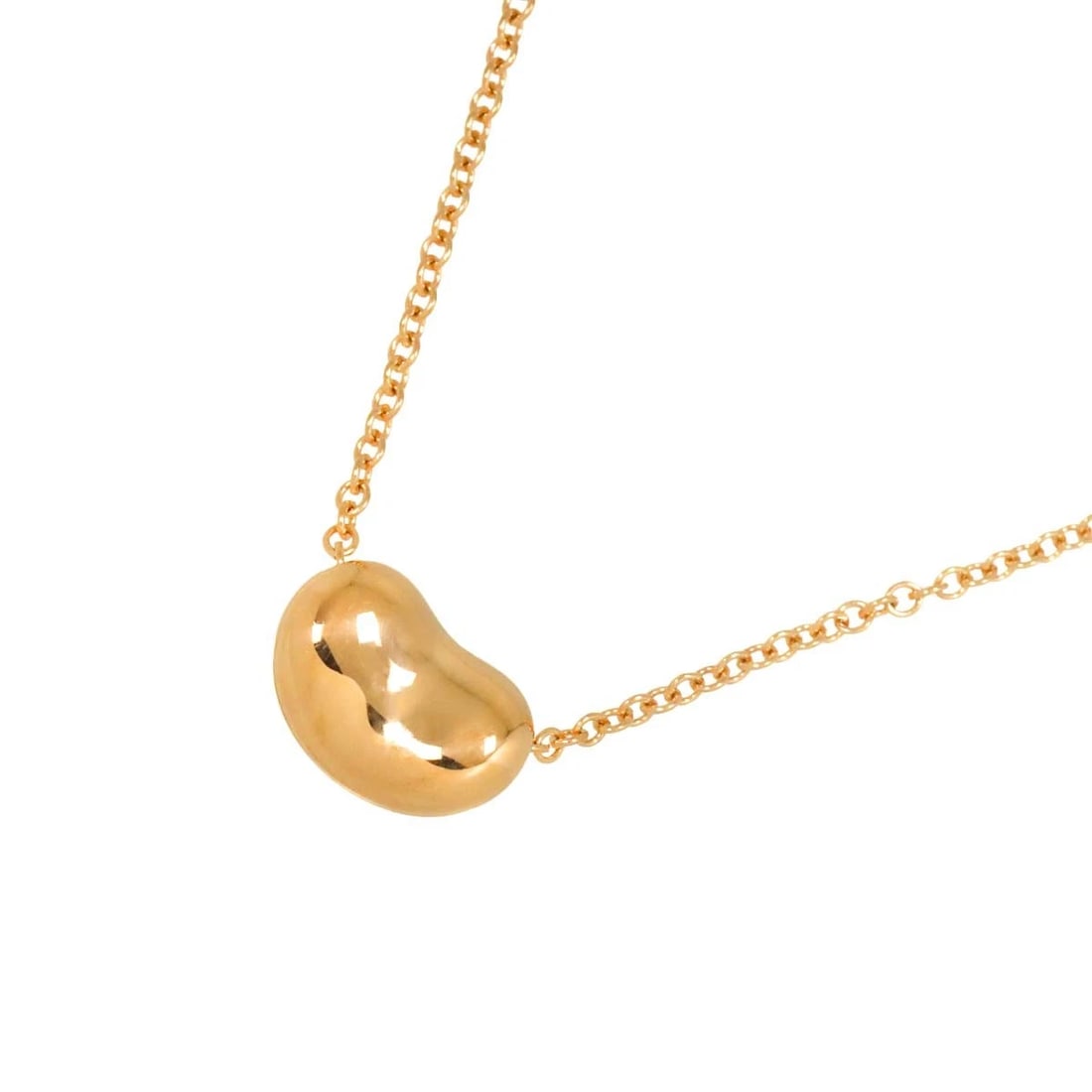 TIFFANY CO. BEAN NECKLACE 18K PG (1 of 6)