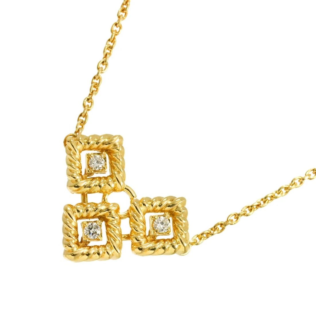 CHRISTIAN DIOR DIAMOND NECKLACE 18K YELLOW GOLD 750: Christian Dior Diamond Necklace 18K Yellow Gold 750 Brand: Christian Dior Type: Necklace Material: 18K Yellow Gold Main Stone Natural Color: Yellow Gold Size: internal circumference of the chain:1