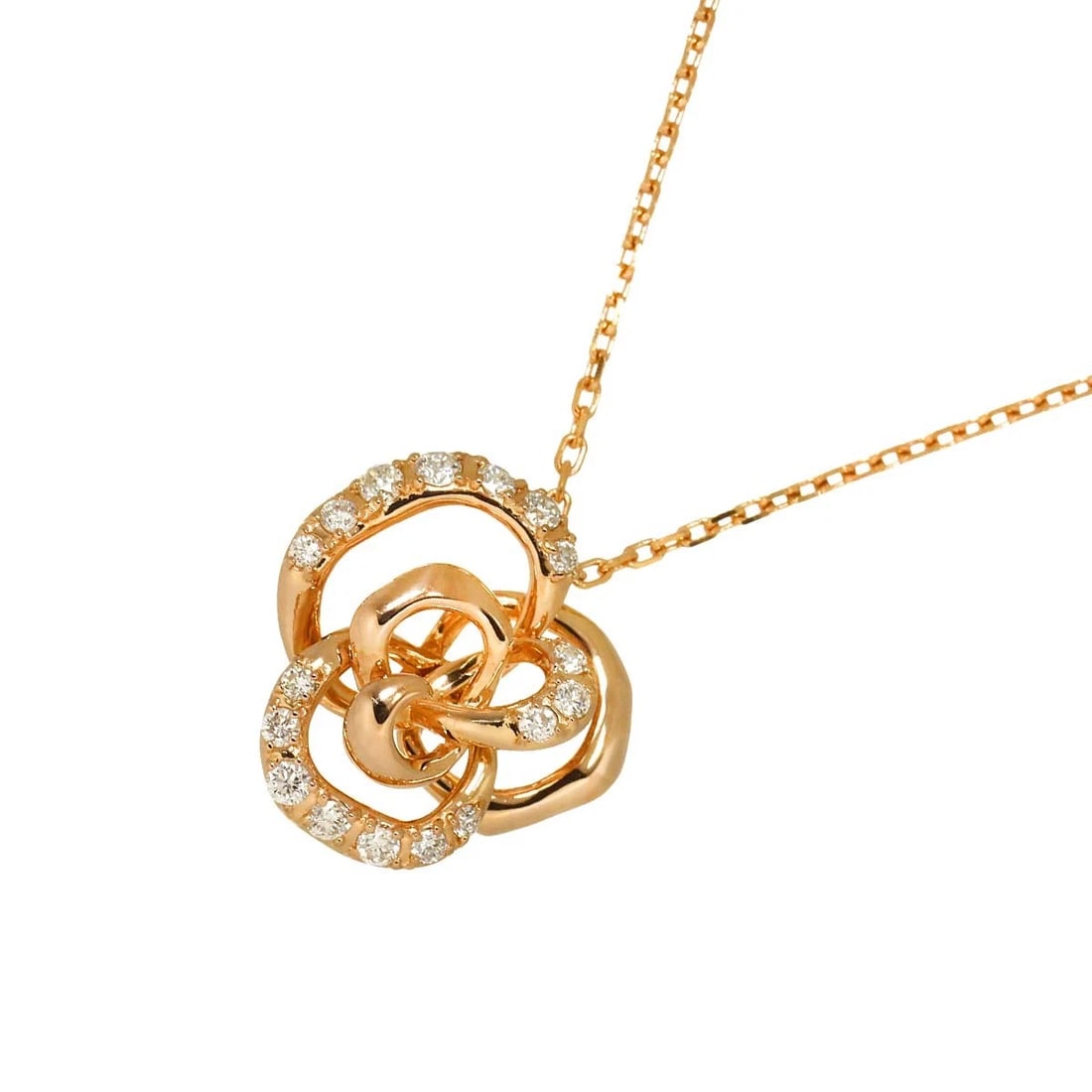 VENDOME AOYAMA DIAMOND NECKLACE: VENDOME Aoyama Diamond Necklace Brand: VENDOME Aoyama Type: Necklace Material: 18K Pink Gold Main Stone Natural Color: Pink Gold Size: internal circumference of the chain:15.7inch to 14.6inch