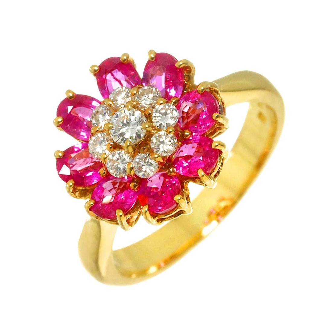 PONTE VECCHIO SAPPHIRE DIAMOND RING: Ponte Vecchio Sapphire Diamond Ring Brand: Ponte Vecchio Type: Ring Material: 18K Yellow Gold Main Stone Sapphire Color: Yellow Gold Size: 4.75-5(US) Accessories: None Accessories Notice: