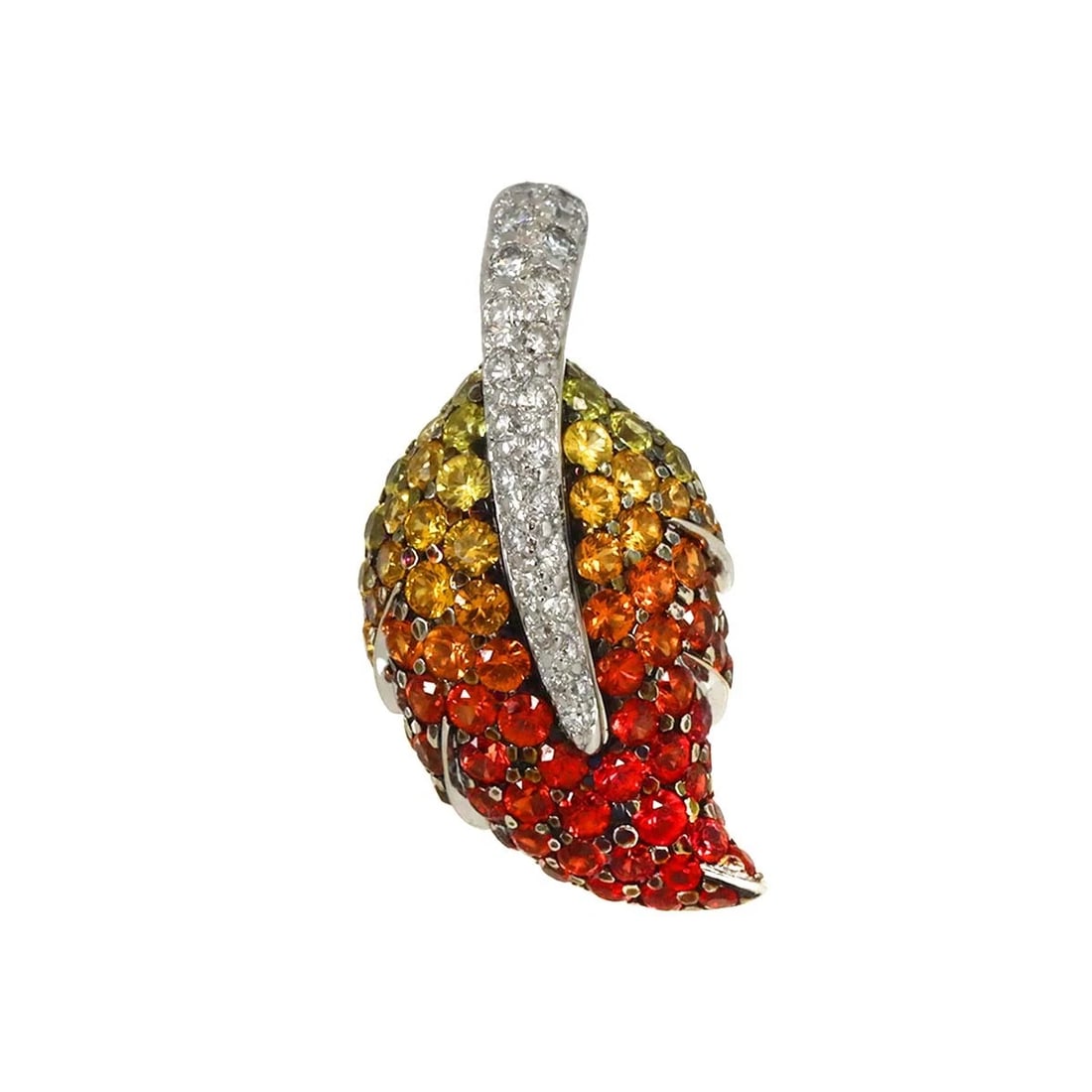 SAPPHIRE DIAMOND PENDANT TOP: Sapphire Diamond Pendant Top Brand: Unbranded Type: Pendant Material: 18K White Gold Main Stone Sapphire Color: White Gold Size: W 15.5 X H 30.9mm(full length) Thickness:13.5mm bail:(inside