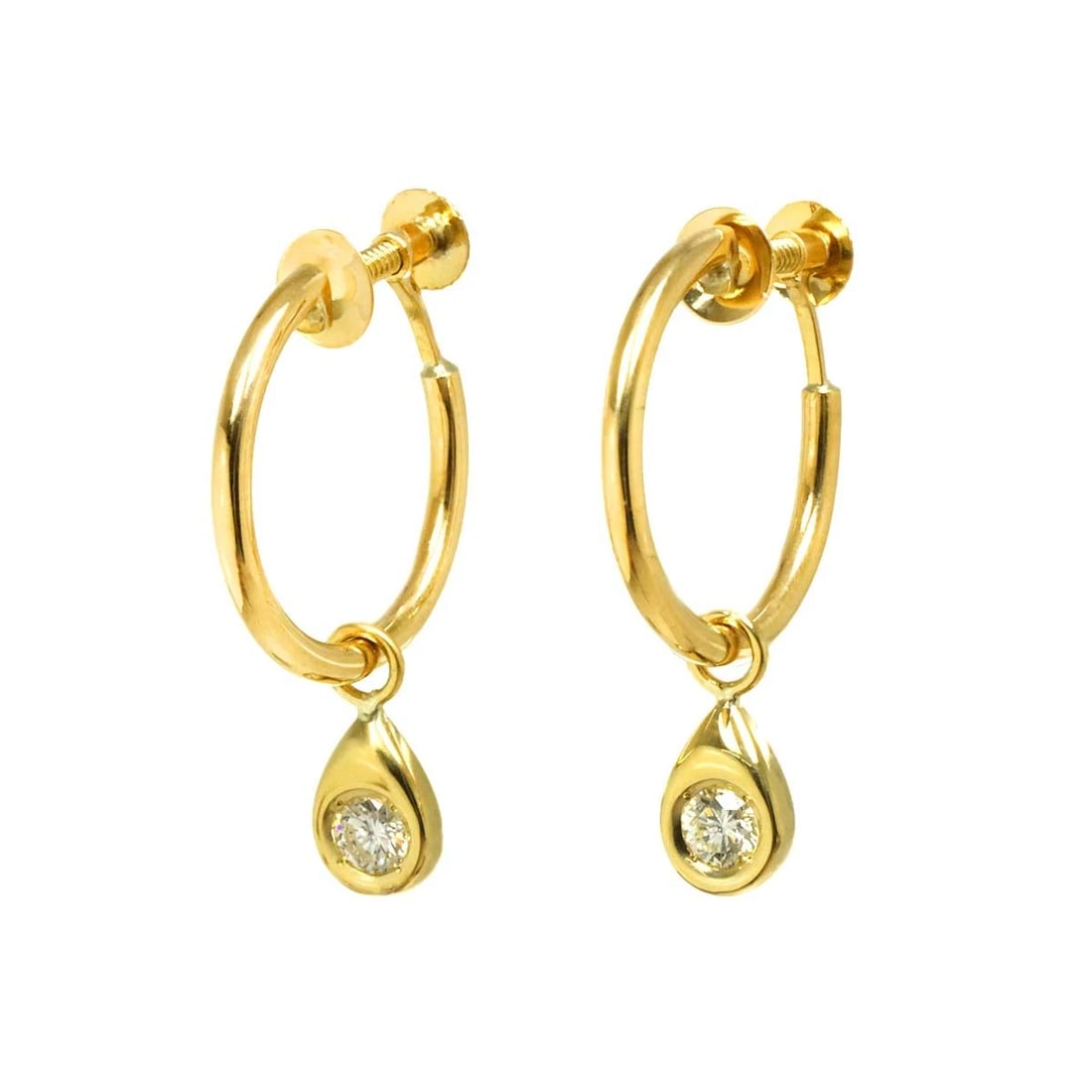 DIAMOND /EARRINGS 18K K18 YG 750: Diamond /Earrings 18K K18 YG 750 Brand: Unbranded Type: Earrings Material: 18K Yellow Gold Main Stone Natural Color: Yellow Gold Size: W 5.7 X H 27.8mm Accessories: None Accessories Notice: