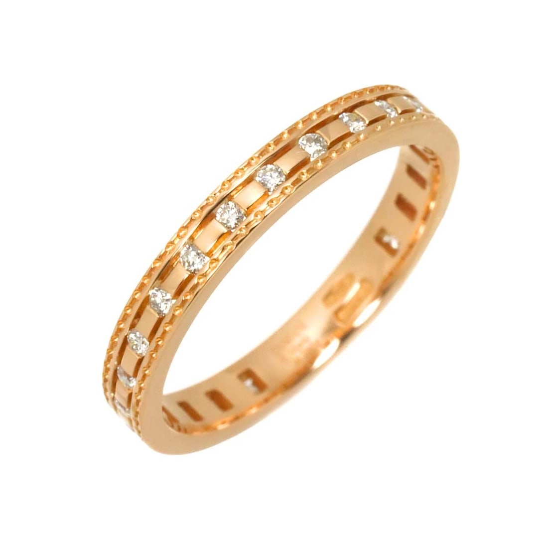 DAMIANI BELLE EPOQUE DIAMOND RING 18K PINK GOLD 750: DAMIANI Belle Epoque Diamond Ring 18K Pink Gold 750 Brand: DAMIANI Type: Ring Material: 18K Pink Gold Main Stone Natural Color: Pink Gold Size: 5-5.25(US) Accessories: None Accessories