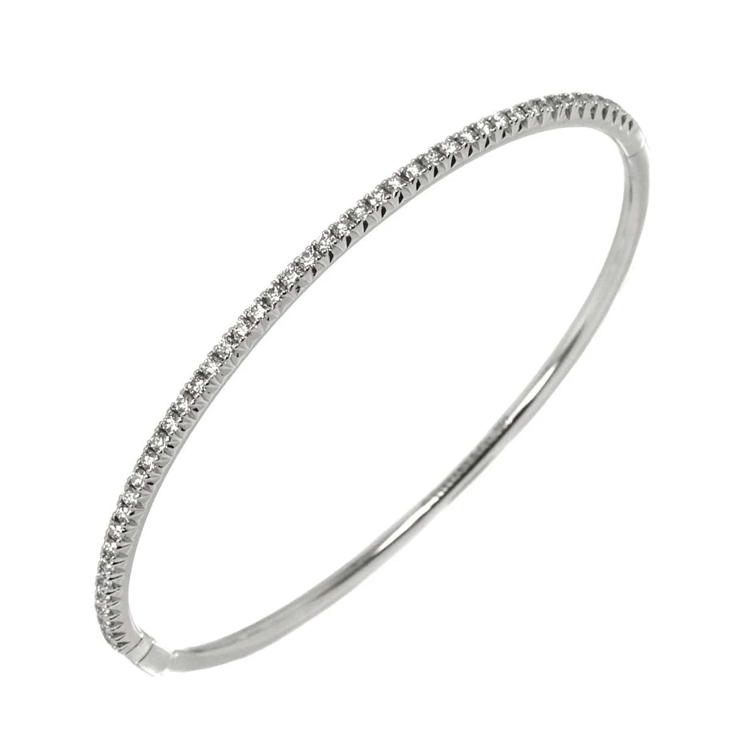 TIFFANY CO. METRO DIAMOND BRACELET 18K WHITE GOLD 750: TIFFANY Co. Metro Diamond Bracelet 18K White Gold 750 Brand: TIFFANY Co. Type: Bracelet Material: 18K White Gold Main Stone Natural Color: White Gold Size: Inner circumference 6.5inch design Width