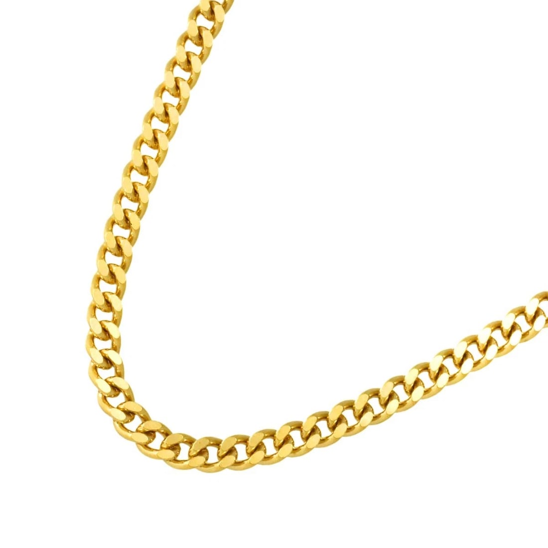 KIHEI CHAIN NECKLACE 18K YG 750: Kihei chain Necklace 18K YG 750 Brand: Unbranded Type: Necklace Material: 18K Gold Main Stone Natural Color: Gold Size: Inner circumference:19.5inch Width:(max.) 3.1mm Accessories: None