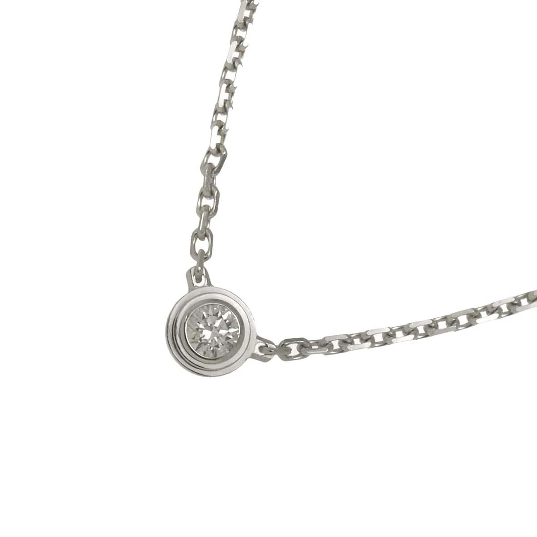 CARTIER D AMOUR XS NECKLACE DIAMOND NECKLACE 18K WG 750: Cartier d Amour XS Necklace Diamond Necklace 18K WG 750 Brand: Cartier Type: Necklace Material: 18K White Gold Main Stone Natural Color: White Gold Size: internal circumference of the