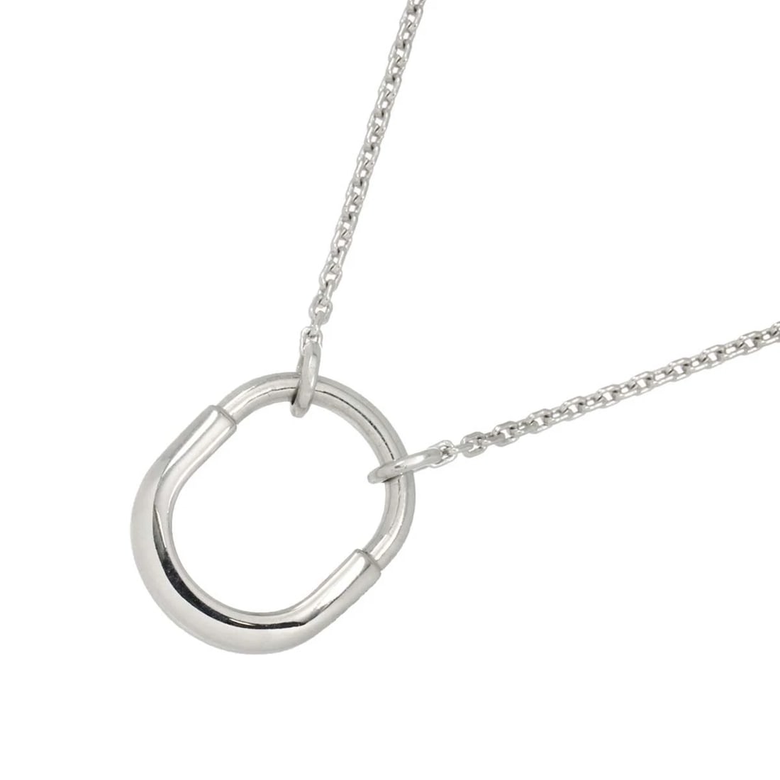 TIFFANY CO. LOCK SMALL NECKLACE 18K WHITE GOLD 750: TIFFANY Co. Lock Small Necklace 18K White Gold 750 Brand: TIFFANY Co. Type: Necklace Material: 18K White Gold Color: White Gold Size: internal circumference of the chain:17.7inch to 16.1inch