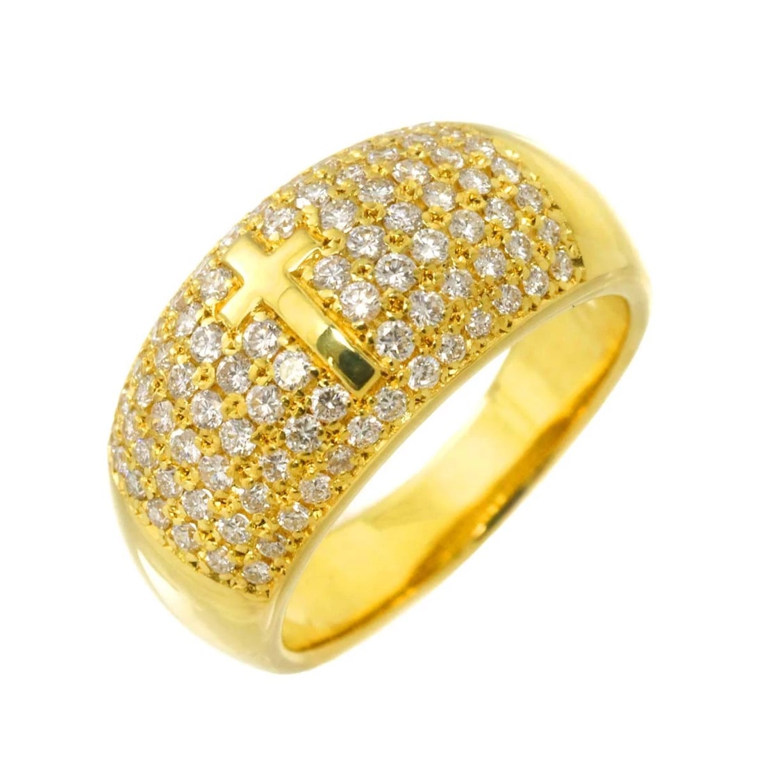 DIAMOND RING 18K YG YELLOW GOLD 750: Diamond Ring 18K YG Yellow Gold 750 Brand: Unbranded Type: Ring Material: 18K Yellow Gold Main Stone Natural Color: Yellow Gold Size: 5.25-5.5(US) Accessories: None Accessories Notice: When