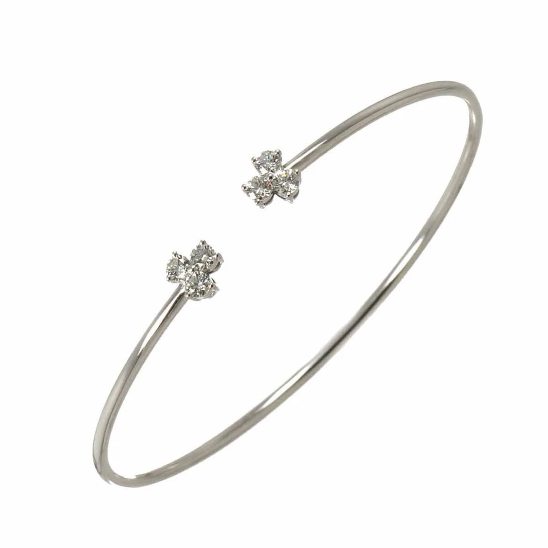 TIFFANY CO. ARIA DIAMOND BRACELET 18K WHITE GOLD 750 (1 of 6)