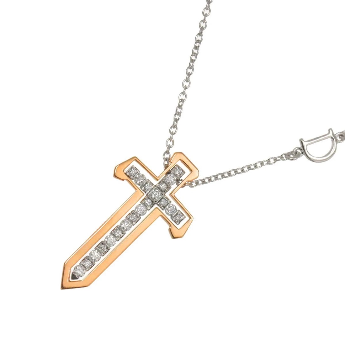 DAMIANI DIAMOND NECKLACE K18 WG PG 750: DAMIANI Diamond Necklace K18 WG PG 750 Brand: DAMIANI Type: Necklace Material: 18K White gold Main Stone Natural Color: White gold Size: internal circumference of the chain: 19.7inch to 16.5inch T