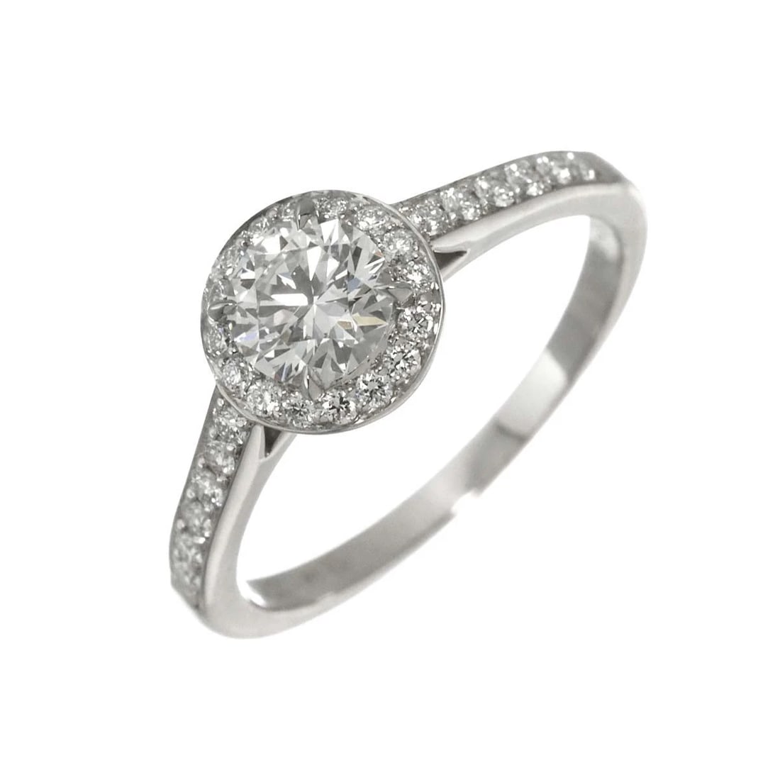 TIFFANY CO. DIAMOND RING PLATINUM: TIFFANY CO. Diamond Ring Platinum Brand: TIFFANY Co. Type: Ring Material: Pt Platinum Main Stone Natural Color: Platinum Size: 5.25(US) Accessories: None Accessories Notice: When purchasin
