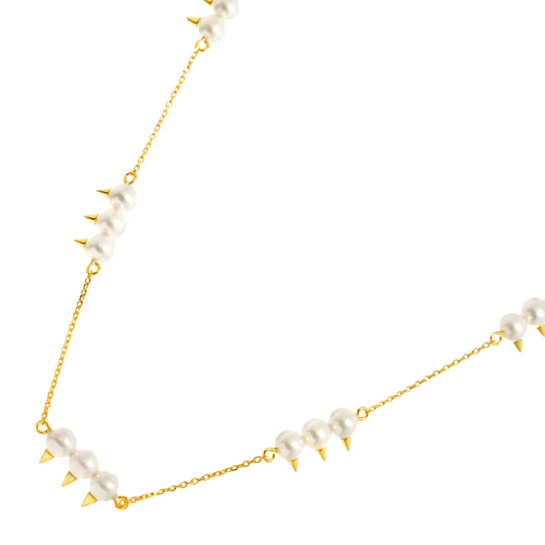 TASAKI DANGER AKOYA PEARL NECKLACE 18K YG 750: TASAKI Danger Akoya Pearl Necklace 18K YG 750 Brand: TASAKI Type: Necklace Material: 18K Yellow Gold Main Stone Akoya Pearl Color: Yellow Gold Size: internal circumference of the