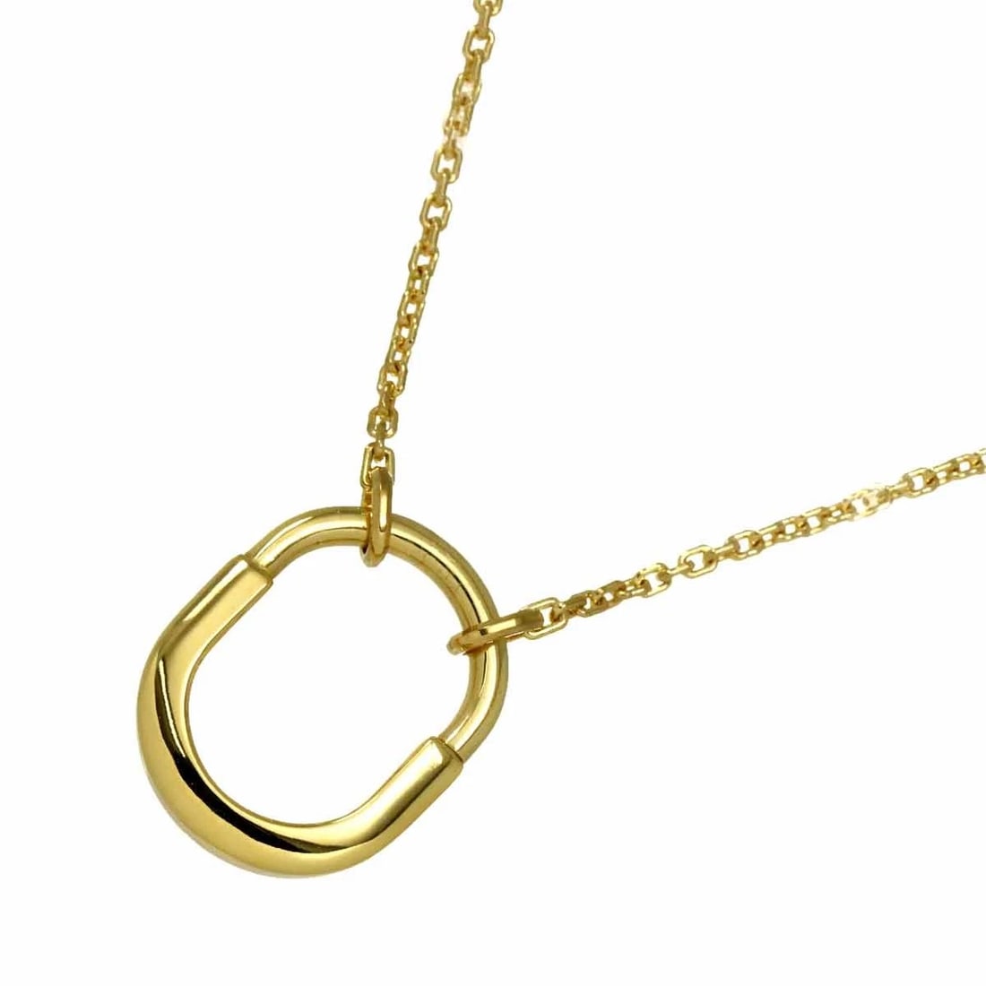 TIFFANY CO. LOCK SMALL NECKLACE 18K YELLOW GOLD 750: TIFFANY Co. Lock Small Necklace 18K Yellow Gold 750 Brand: TIFFANY Co. Type: Necklace Material: 18K Yellow Gold Color: Yellow Gold Size: internal circumference of the chain:17.7inch to 15.7inch To