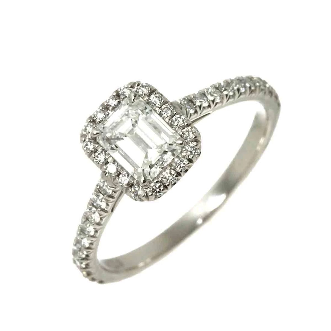 TIFFANY CO. DIAMOND RING PLATINUM: TIFFANY CO. Diamond Ring Platinum Brand: TIFFANY Co. Type: Ring Material: Pt Platinum Main Stone Natural Color: Platinum Size: 4.75-5(US) Accessories: None Accessories Notice: When purchasing