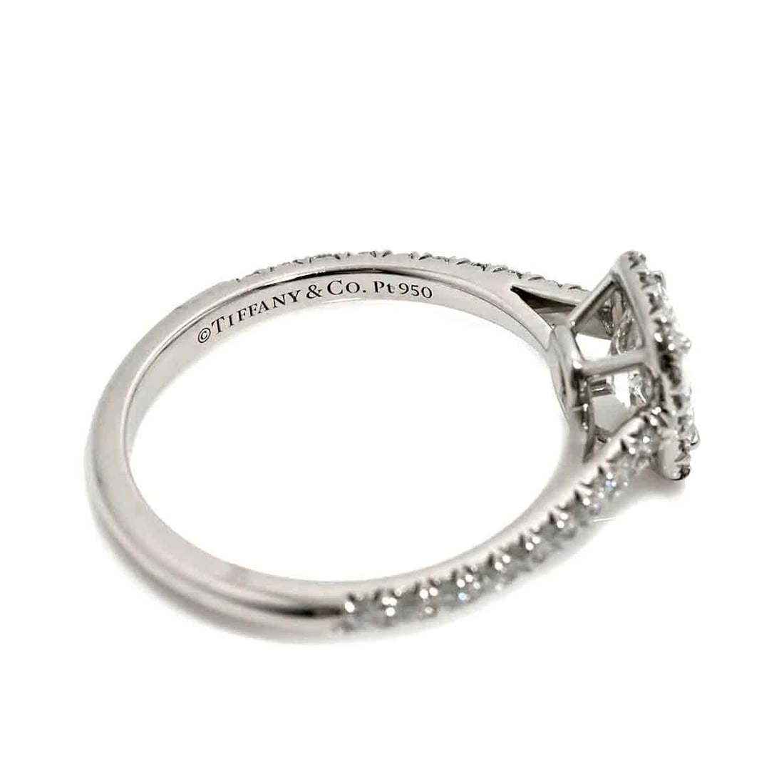 TIFFANY CO. DIAMOND RING PLATINUM - 3