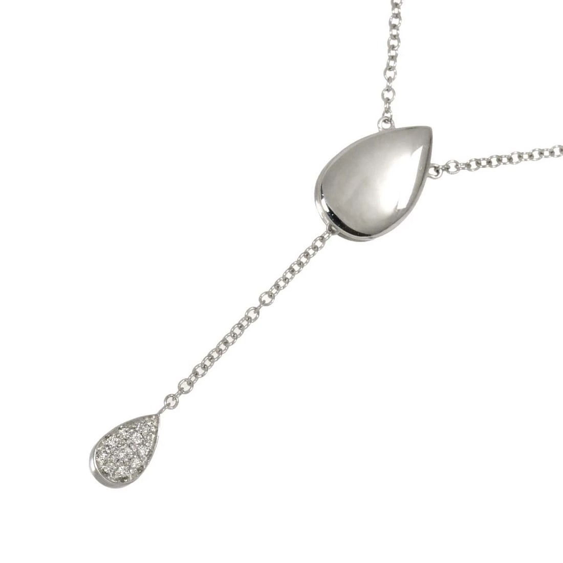 PIAGET DIAMOND NECKLACE 18K WHITE GOLD 750: PIAGET Diamond Necklace 18K White Gold 750 Brand: PIAGET Type: Necklace Material: 18K White Gold Main Stone Natural Color: White Gold Size: internal circumference of the chain:15.4inch Top Charm(m