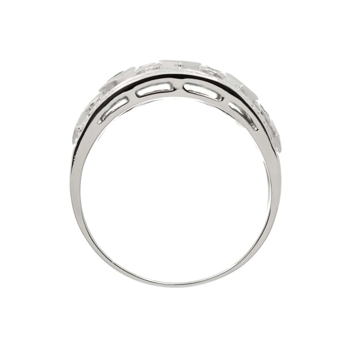 RUBY DIAMOND RING 18K WG - 6