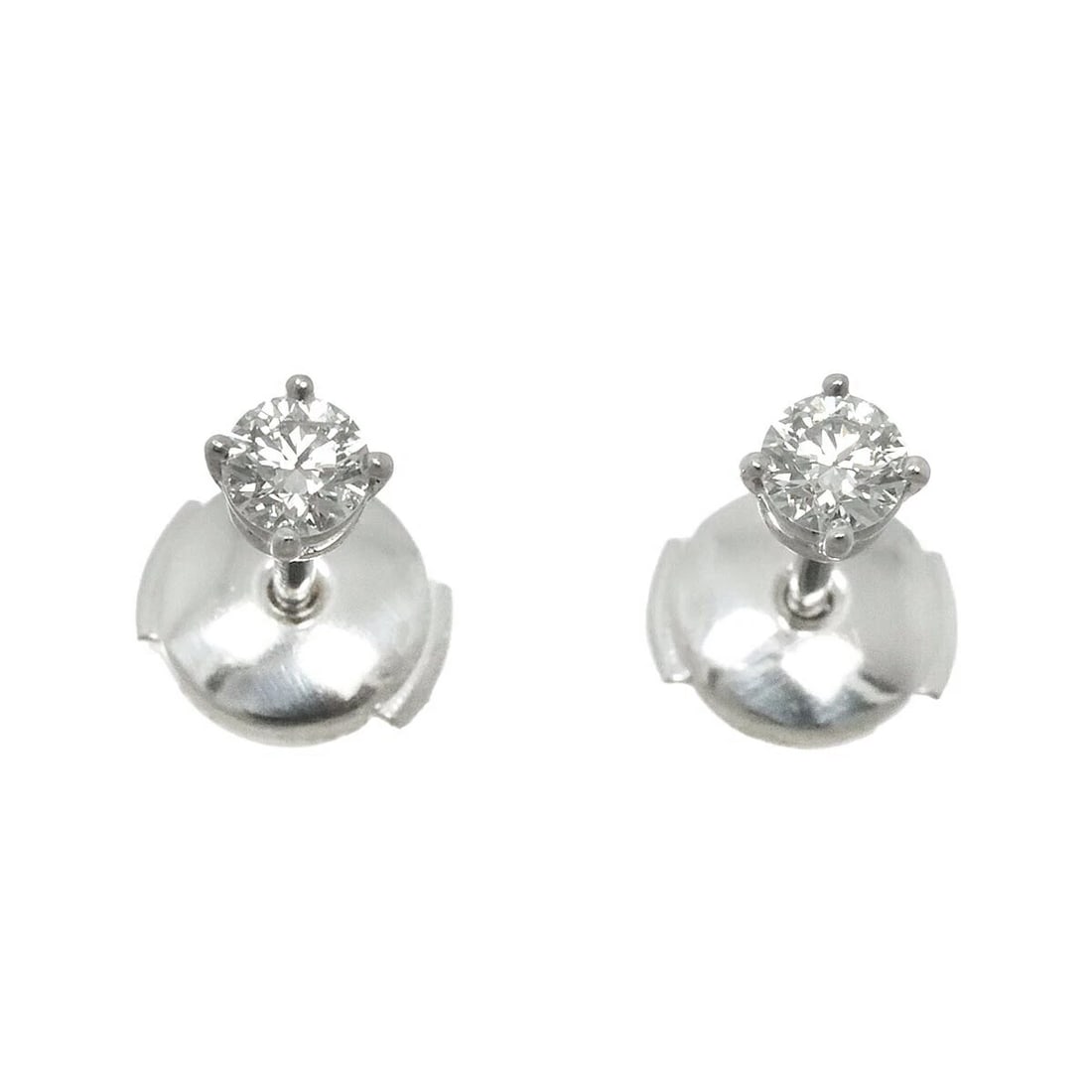 TIFFANY CO. DIAMOND EARRINGS PIERCED PT: TIFFANY Co. Diamond Earrings Pierced Pt Brand: TIFFANY Co. Type: Earrings Material: Pt Platinum Main Stone Natural Color: Platinum Size: W3.9x H3.9 mm Post (diameter) 1mm Accessories: None