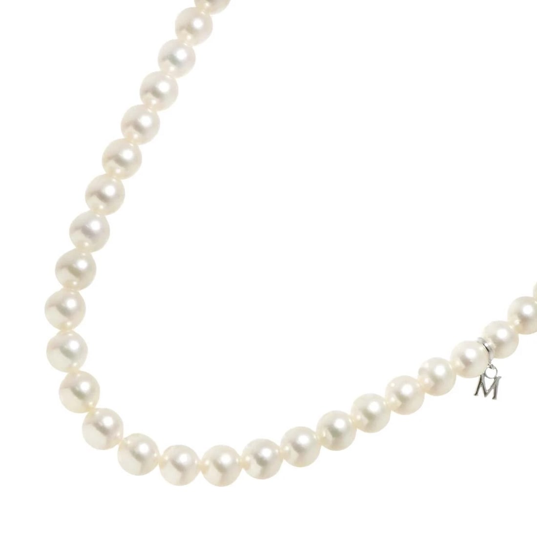 MIKIMOTO AKOYA PEARL NECKLACE SV SILVER: MIKIMOTO Akoya Pearl Necklace SV Silver Brand: MIKIMOTO Type: Necklace Material: SV Main Stone Akoya Pearl Color: Silver Size: internal circumference of the chain:15.7inch Accessories: None