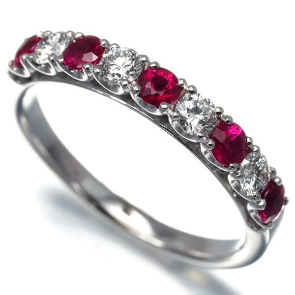 TASAKI RING RUBY DIAMOND: TASAKI Ring Ruby Diamond Brand: TASAKI Type: Ring Material: Metal White Gold Main Stone Natural Color: White Gold Size: US6 - 6.25 Accessories: None Accessories Notice: When purchasing pre