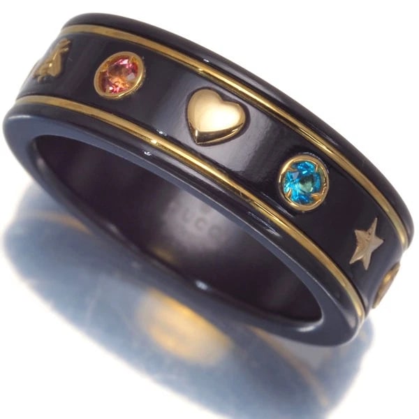 GUCCI RING GEMSTONES ICON: GUCCI Ring Gemstones Icon Brand: GUCCI Type: Ring Material: Metal Yellow Gold Main Stone Natural Color: Yellow Gold Size: US7.75 Accessories: None Accessories Notice: When purchasing