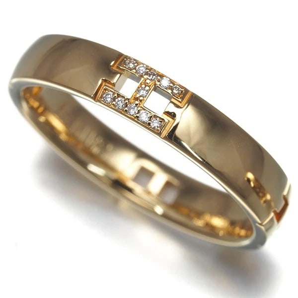 HERMES RING DIAMOND: HERMES Ring Diamond Brand: HERMES Type: Ring Material: Metal Yellow Gold Main Stone Natural Color: Yellow Gold Size: US5.5 - 5.75 Accessories: None Accessories Notice: When purchasing