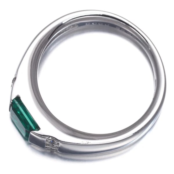 CRESCENT VERT RING EMERALD - 3