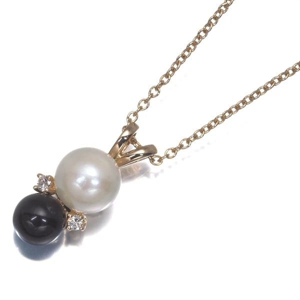 TIFFANY&CO. NECKLACE PEARL: Tiffany&Co. Necklace Pearl Brand: Tiffany & Co. Type: Necklace Material: Metal Yellow Gold Color: Yellow Gold Size: Necklace length: 41cm Accessories: None Accessories Notice: When purchasing