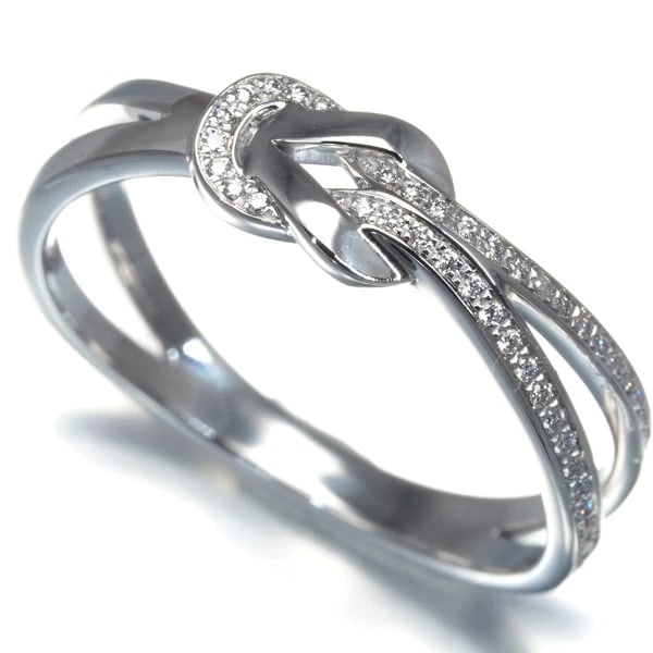 FRED RING DIAMOND CHANCE INFINIE SMALL 18K 750 WHITE GOLD: FRED Ring Diamond Chance Infinie Small 18K 750 White Gold Brand: FRED Type: Ring Material: Metal White Gold Main Stone Natural Color: White Gold Size: US7 Accessories: None Accessories