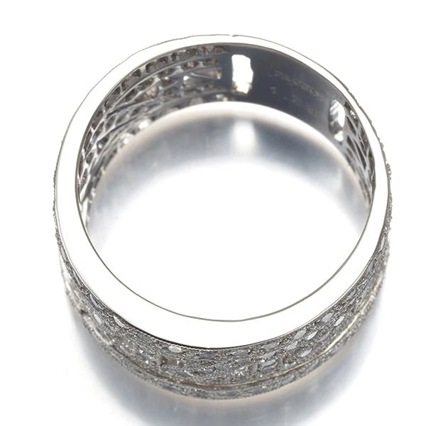 DIAMOND MILGRAIN OPENWORK RING - 3