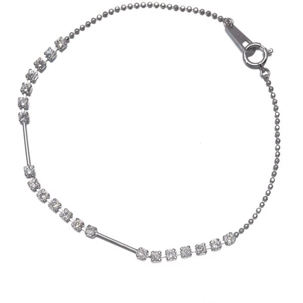 BRACELET DIAMOND 18K 750 WHITE GOLD (1 of 2)