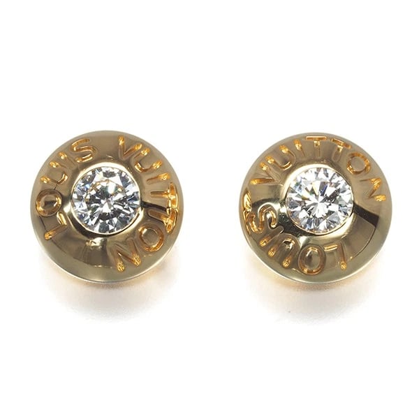 LOUIS VUITTON EARRINGS DIAMOND CLOUDS 18K 750 YELLOW GOLD: Louis Vuitton Earrings Diamond Clouds 18K 750 Yellow Gold Brand: Louis Vuitton Type: Earrings Material: Metal Yellow Gold Main Stone Natural Color: Yellow Gold Size: Design Size: Diameter Approxim