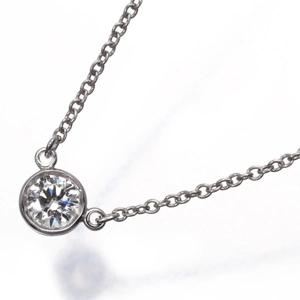 TIFFANY&CO. NECKLACE DIAMOND: Tiffany&Co. Necklace Diamond Brand: Tiffany & Co. Type: Necklace Material: Metal Platinum Main Stone Natural Color: Platinum Size: Necklace length: 40cm Accessories: None Accessories Notice: