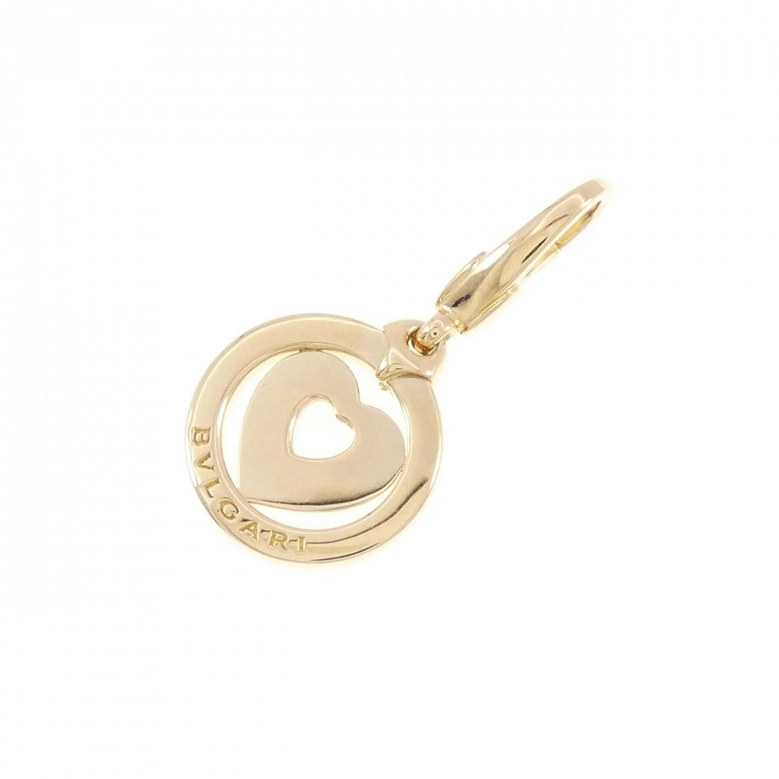 BVLGARI TONDO HEART CHARM: Bvlgari Tondo Heart Charm Brand: BVLGARI Type: Pendant Brooch Material: 750 Yellow Gold Color: Yellow Gold Size: ActualSize HxW: 29.5mmx14.3mm Accessories: None Accessories Notice: When
