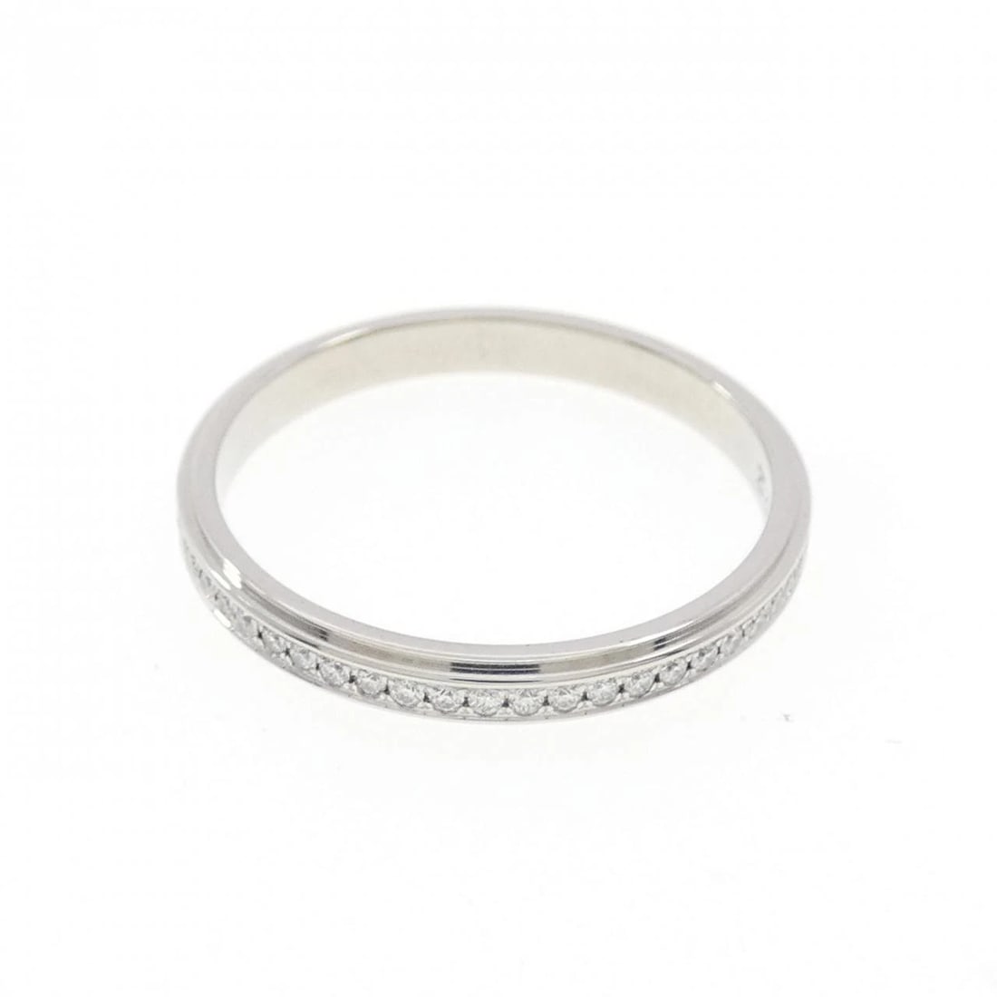 CARTIER D'AMOUR RING: Cartier d'Amour Ring Brand: Cartier Type: Ring Material: Platinum 950 Main Stone Natural Color: Platinum Size: 5 (US size) Accessories: None Accessories Notice: When purchasing pre-owned