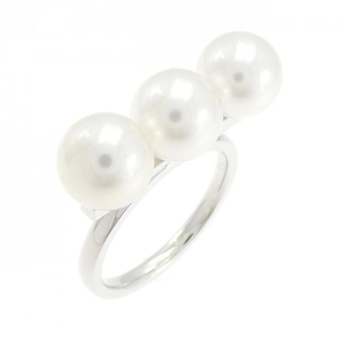 TASAKI BALANCE NEO RING: TASAKI Balance Neo Ring Brand: TASAKI Type: Ring Material: 750 White Gold Main Stone Akoya Pearl Color: White Gold Size: 7-7.5 (US size) Accessories: None Accessories Notice: When purchasing