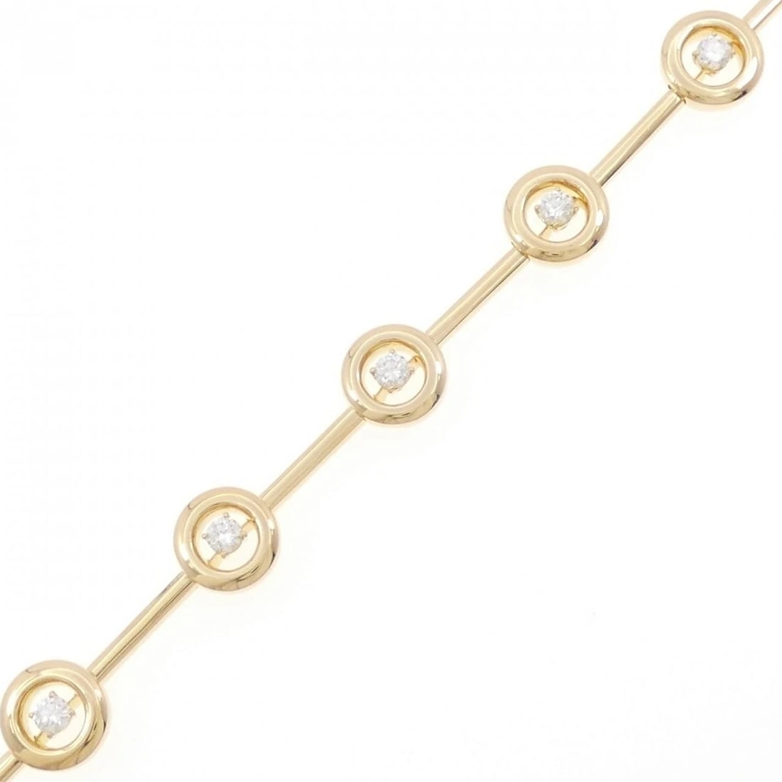 BOUCHERON DIAMOND BRACELET: Boucheron Diamond Bracelet Brand: Boucheron Type: Bracelet Material: 750 Yellow Gold Main Stone Natural Color: Yellow Gold Size: 18.5cm Accessories: None Accessories Notice: When purchasing