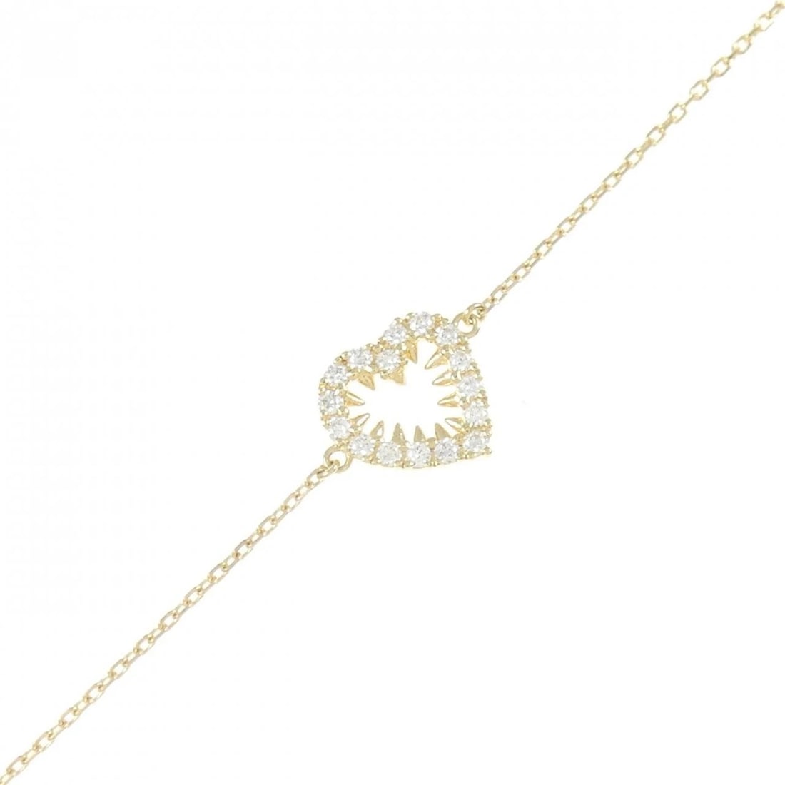 TASAKI DANGER HEART BRACELET: TASAKI Danger Heart Bracelet Brand: TASAKI Type: Bracelet Material: 750 Yellow Gold Main Stone Natural Color: Yellow Gold Size: 17cm ActualSize Max W: 9.9mm Accessories: None Accessories