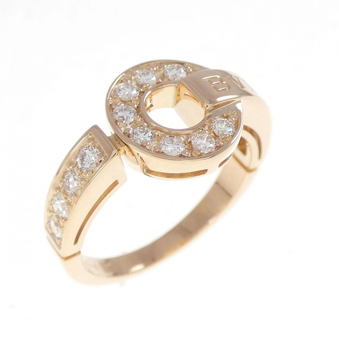 BVLGARI 750 PINK GOLD RING: Bvlgari 750 Pink Gold Ring Brand: BVLGARI Type: Ring Material: 750 Pink Gold Main Stone Natural Color: Pink Gold Size: 5.5 -6 (US size) Accessories: None Accessories Notice: When purchasin
