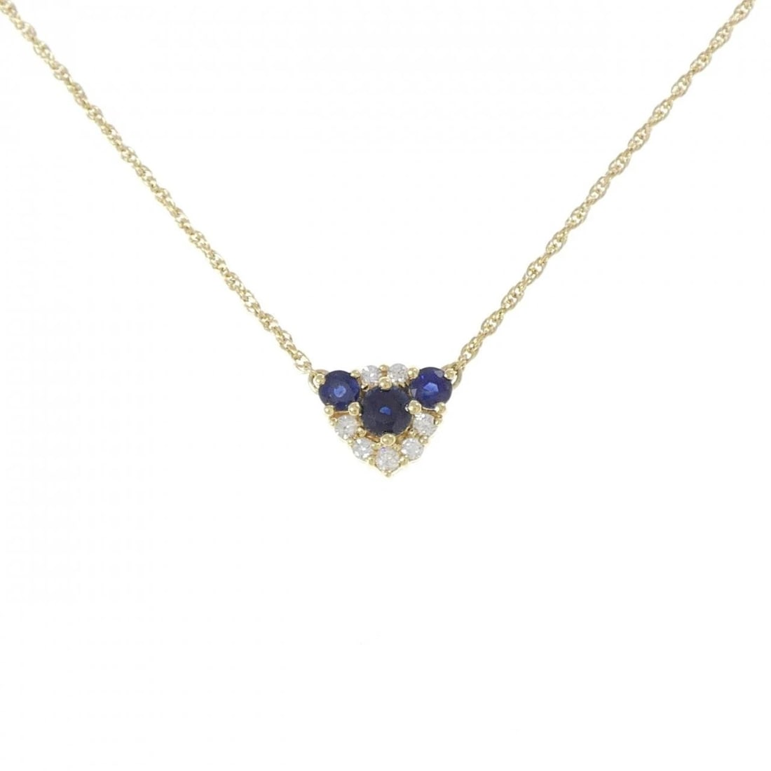 MIKIMOTO SAPPHIRE NECKLACE: MIKIMOTO Sapphire Necklace Brand: MIKIMOTO Type: Necklace Material: K18 Yellow Gold Main Stone Sapphire Color: Yellow Gold Size: 36-40cm Accessories: None Accessories Notice: When purchasi