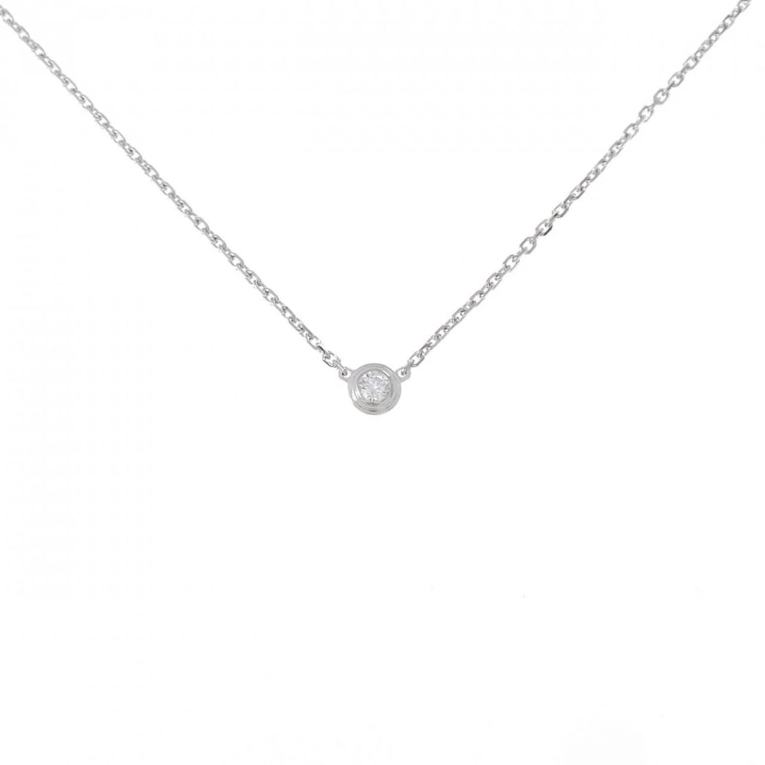 CARTIER D'AMOUR EXTRA SMALL NECKLACE: Cartier d'Amour Extra Small Necklace Brand: Cartier Type: Necklace Material: 750 White Gold Main Stone Natural Color: White Gold Size: 38 41cm ActualSize Diameter: 3.7mm Chain Max. W: 1.0mm 