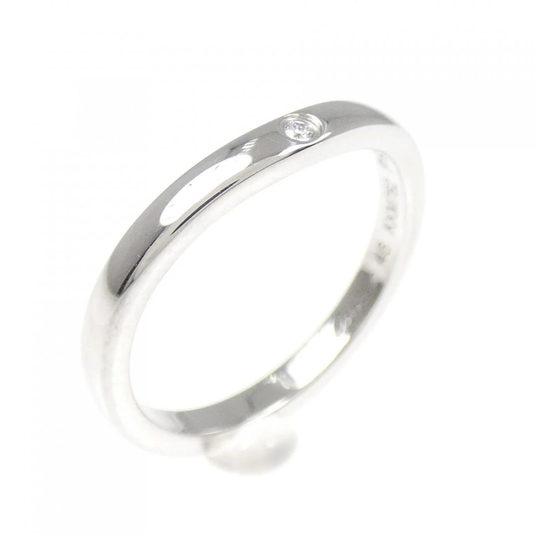 CARTIER BALLERINA 3P RING: Cartier Ballerina 3P Ring Brand: Cartier Type: Ring Material: Platinum Main Stone Natural Color: Platinum Size: 3.5-4 (US size) Accessories: None Accessories Notice: When purchasing pre-owned