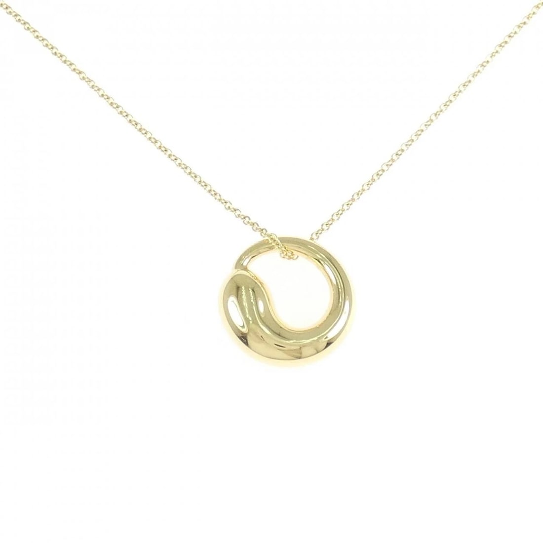 TIFFANY & CO. ETERNAL NECKLACE: Tiffany & Co. Eternal Necklace Brand: Tiffany Type: Necklace Material: 750 Yellow Gold Color: Yellow Gold Size: 46cm ActualSize Pendant top H x W: 16.1mmx15.9mm Chain Max. W: 1.1mm 