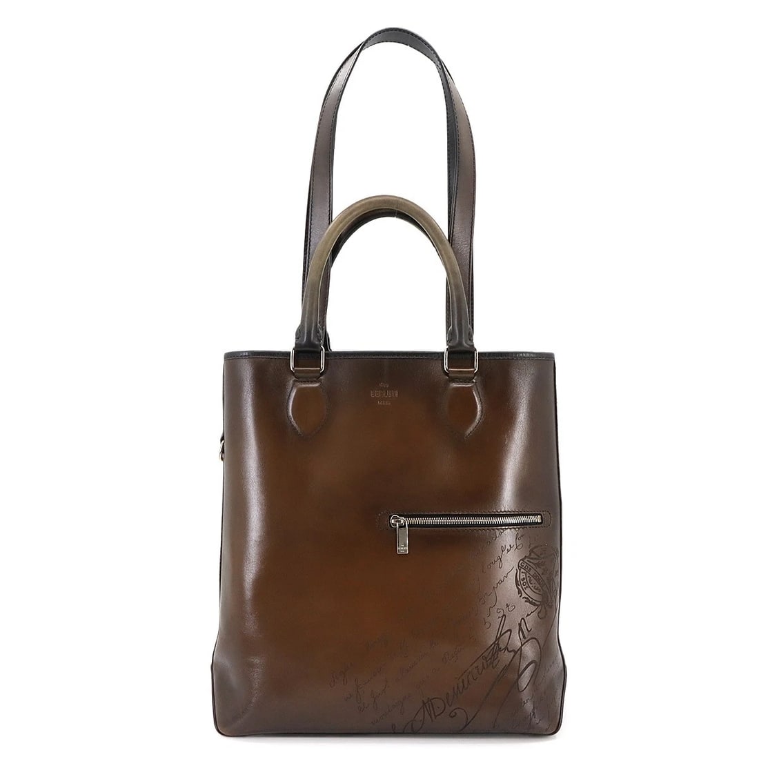 BERLUTI CALLIGRAPHY TOUJOURS VERTICAL TOTE SHOULDER BAG (1 of 7)